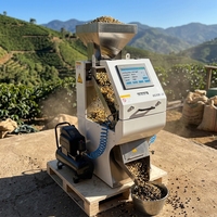 Trieuse chromatique de café par IA, machine de tri automatique par reconnaissance des défauts pour le traitement des grains de café bruts