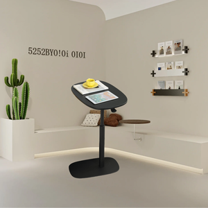 ADA Manufacturer Minimalist Ergonomic Console <strong>Side</strong> Desk Pneumatic Height Adjustable 360&deg; <strong>Rotating</strong> <strong>Table</strong> Home Furniture - Product Image 2