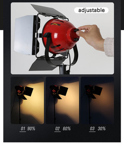 Đèn LED Màu Đỏ Ánh Sáng Lấp Đầy Nhiếp Ảnh Đèn Phim Video Âm Thanh Chuyên Nghiệp 3200-5500K Có Cửa Chuồng - Product Image 4