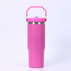 Mug de voiture isotherme double paroi 30 oz en acier inoxydable 304, portable, écologique, avec poignée, pour cadeaux d'affaires, maintien au chaud 6-12 heures - Product Image 3