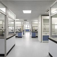 Banco da Lavoro 1500mm con Cassetti, Banco Modulare da Laboratorio con Telaio in Acciaio e Piano in Resina Epossidica per Laboratorio Chimico