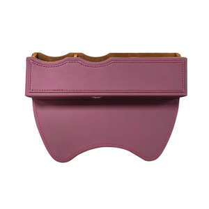 Caja de almacenamiento de asiento de coche de cuero PU de alta calidad, organizador de asiento lateral de estilo lujoso para accesorios de coche y relleno de huecos - Product Image 2