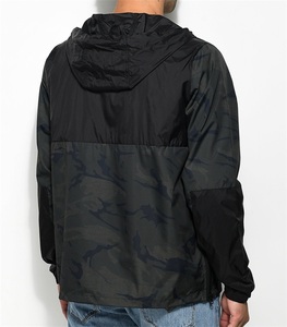 2024 Polyester Windbreaker <strong>Jacket</strong> <strong>Lightweight</strong> <strong>Men</strong> <strong>Black</strong> Waterproof Camo Anorak Running <strong>Jacket</strong> - Product Image 2