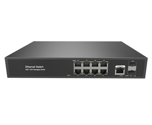 L2+ Managed VLAN Smart <b>Ethernet</b> <b>Switch</b> 8*1000M RJ45 Ports+2*1000M Uplink SFP Ports LACP SNMP Network <b>Switches</b> - Product Image 1
