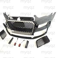 Kit de carrosserie de conversion style RS3 pour Audi A3 8V berline et Sportback 2013-2016, comprend pare-chocs avant, lèvre avant et calandre nid d'abeille