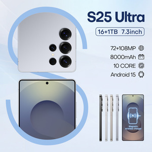 S25 Ultra 7.3 นิ้ว 16+1TB 8000mAh 10 คอร์ ระบบปฏิบัติการ Android 15 สมาร์ทโฟน พร้อมที่ชาร์จไร้สายแบบแม่เหล็ก - Product Image 1