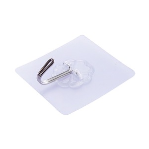 Transparent adhesive hooks for doors, <b>nail</b>-free and traceless hooks for kitchens, creative <b>wall</b> and bathroom adhesive hooks - Product Image 5