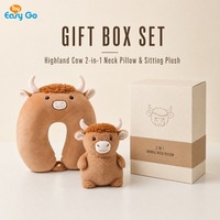 Peluche 2-en-1 : Oreiller de voyage multifonctionnel pour les déplacements professionnels et les voyages