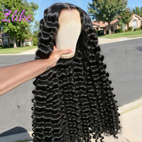 Perruque frontale sans colle en dentelle HD 13x6, cheveux humains vierges vietnamiens bruts, bouclés birmanes, 40 pouces, ondulés, cuticules alignées
