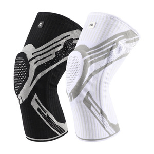 Shiwei <b>Knee</b> <b>Support</b> Men <b>Elastic</b> Shock Absorption Sports Protection Running Basketball Badminton Soccer White Gray Black Gray - Product Image 5
