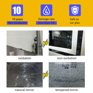 Khách sạn sang trọng hình bầu dục Led Gương trang điểm với ánh sáng thông minh màn hình cảm ứng Gương phòng tắm với đồng hồ kỹ thuật số và Bluetooth - Product Image 6