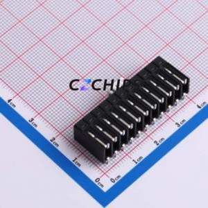 2086-1111/700-000/997-607 Spring Terminal Block SMD,P=3.5mm Connector ( Construction: 1x11P )( Pitch: 3.5mm )( Color: Black ) - Product Image 2