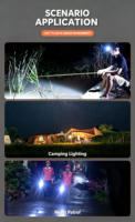 Senter USB Isi Ulang ABS 1W LED IP44 Tahan Air Daya Tinggi Mini Jarak Sinar 200-300M Untuk Berkemah