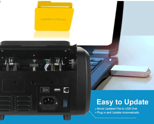 Contador de dinero de denominación mixta CIS de 1 año, discriminador de moneda, contador de valor de billetes - Product Image 5