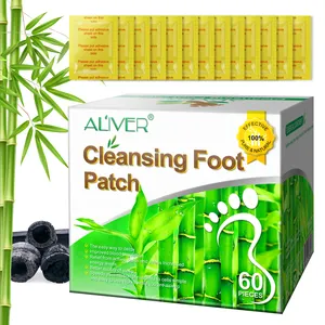 ALIVER Detox Foot Patch rimuovi le tossine Bamboo Deep Cleansing Detox Foot Pads per alleviare lo Stress