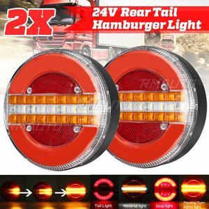2 Luces Traseras LED Dinámicas de 24V para Remolque, Camión, Luz de Freno, DRL, Luz de Señal de Giro, Luz Estroboscópica para Auto, Barco, Autobús, Camioneta, Caravana - Product Image 2
