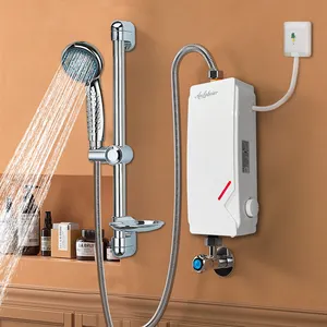 싱크대 220v 욕실 온도 조절기 아래 부엌 쉬운 설치 새로운 샤워 실 온수기 사진