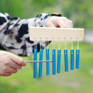 Carillon a 8 Toni in Ottava Singola, Tubo Sonoro in Alluminio Solido e Legno, Strumento a Percussione per l'Educazione dei Bambini, Marca OEM - Product Image 6