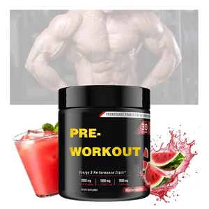 Private Label OEM Pre Workout Powder sports nutrition Supports Muscle Recovery Growth pre workout supplement