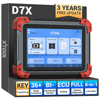 Escáner de Diagnóstico Automotriz XTOOL D7X para Vehículos, Disponible en la UE, Analizador Universal de ECU, Herramienta OBD2 Bidireccional con Más de 39 Funciones de Reinicio