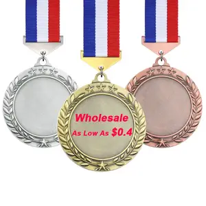 LY Blank Medal Factory Spot Supply fornitore dorato incisione d'onore personalizzata 70 medaglia sportiva antica medaglia vuota a sublimazione