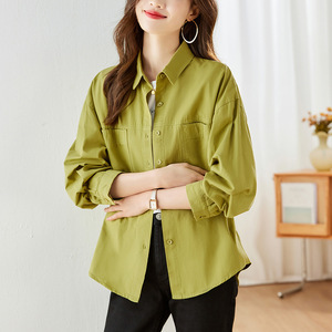 Factory Direct Sales Cotton Women's Shirt Women's Long Sleeve 2026 Spring New Commuting Elegant Top Stylish Shirt - Product Image 2