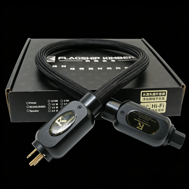 HIFI OCC Audiophile Power Cable, Silver Plated Pure Copper Core, Universal EU US Plug for Audio Video Amplifier Device