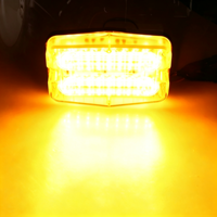 Feu de signalisation à grille LED 54W, montage latéral, boîtier en alliage d'aluminium, clignotant d'urgence multicolore pour camion, IP65