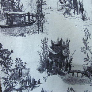 Mới Đến In 100% <span class=keywords><strong>Polyester</strong></span> Linen Cái Nhìn Vải Cho Rèm In Faux Linen Vải Cho Gối - Product Image 1