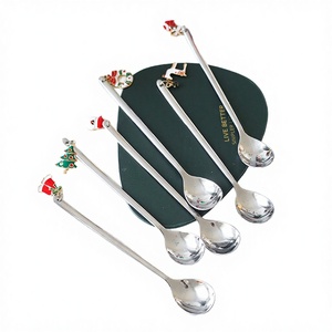 Stainless Steel Rose Gold Plated Coffee Tea Spoons Wedding Halloween Themes Honey <b>Bee</b> Coffee Bean Design Business <b>Gift</b> Long - Product Image 6