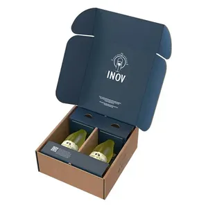 Custom size red wine accessories gift box wholesale wine packaging packing box for wine