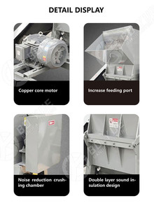 폐기물 비닐 봉투 필름 크러셔 파이프 pvc pp pe 애완 동물 병 플라스틱 크러셔 기계 디젤 엔진 - Product Image 4