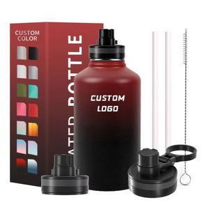 Botella de Agua Deportiva de Acero Inoxidable, Personalizable con Logotipo, Portátil, de Gran Capacidad y Boca Ancha, Ideal para Actividades al Aire Libre - Product Image 2
