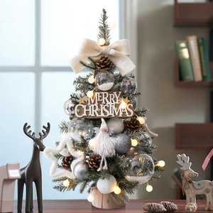 Kleine staande kerstboom, besneeuwd, kunstmatige kerstboom, voorgelicht met LED, volledig versierd, voor thuis, groothandel, feestelijke decoratie - Product Image 1