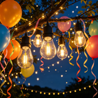 Ampoules LED solaires étanches IP65 de 10 m, blanc chaud, fil noir, haute luminosité, éclairage extérieur, télécommande, intensité réglable