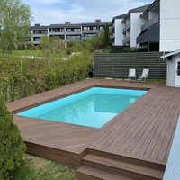 Planches de terrasse en WPC 3D embossées, résistantes aux intempéries, sur mesure, fournies par l'usine