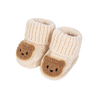 Chaussettes en coton tricoté pour bébé, motif animal 3D ours, antidérapantes, pour nouveau-né et nourrisson, vente en gros