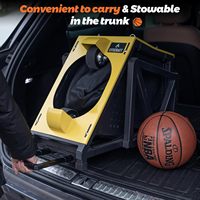 Machine de Tir de Basketball Automatique Rebondeur Filet de Tir Portable pour Entraînement de Basketball Intérieur Extérieur