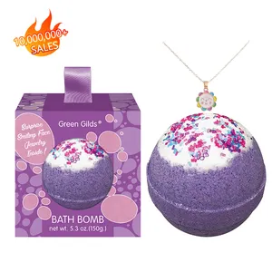 Detox दलिया लैवेंडर मरमेड हर्बल खिलौने अंगूठी अंदर bathbomb fizzy स्नान बम की आपूर्ति