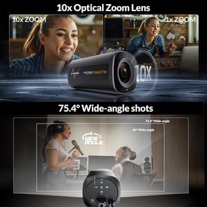 <span class=keywords><strong>Camera</strong></span> phát trực tiếp AVMATRIX Eagle T10 4K, zoom quang học 10X, 75.4 °   Ống kính góc rộng ToF Tự động lấy nét USB3.0 HDMI 4K FHD 1080P - Product Image 3