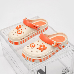 Sandales de plage antidérapantes à bout fermé et semelle épaisse pour femmes, couleur rose, pour l'extérieur - Product Image 3