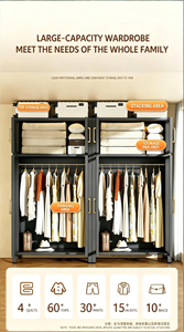 Armoire <span class=keywords><strong>de</strong></span> rangement robuste en métal avec portes coulissantes, anti-poussière et anti-humidité, grande capacité, pour chambre et <span class=keywords><strong>atelier</strong></span> - Product Image 2