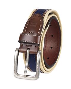 Cinturón de piel de vaca de lona para <span class=keywords><strong>regalo</strong></span> de negocios impreso personalizado con aguja de cobre para hebilla banda de pantalón trenzada y material de aleación - Product Image 4