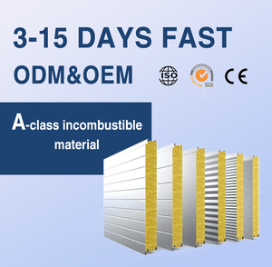 Panneau mural sandwich EPS, polyuréthane décoratif <span class=keywords><strong>m2</strong></span> <span class=keywords><strong>prix</strong></span> toiture mur <span class=keywords><strong>laine</strong></span> <span class=keywords><strong>de</strong></span> roche pu EPS ciment panneaux sandwich <span class=keywords><strong>prix</strong></span> - Product Image 2