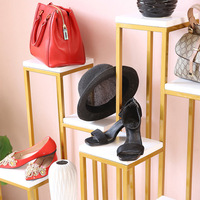 BET-3-SQ Présentoirs métalliques pour chaussures, présentoirs pour sacs de supermarché, pour le rangement et la présentation de sacs dans les armoires