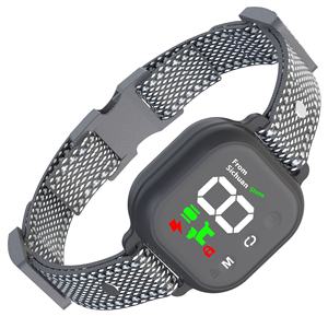 Suministro directo de fábrica de Amazon, tapón de corteza, <span class=keywords><strong>Collar</strong></span> de entrenamiento para perros, vibración de descarga eléctrica, nueva pantalla a Color, operación de Android - Product Image 1