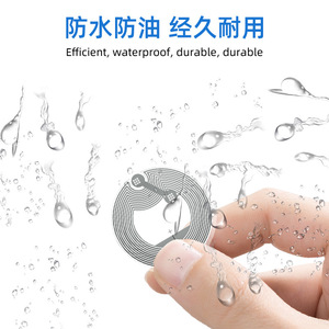 Etiqueta adhesiva transparente de 25 mm con chip NFC Ntag213 para gestión de biblioteca de activos - Product Image 3