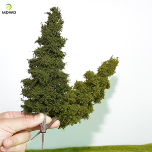 14Cm 21Cm Kiến Trúc Vật Liệu Nhựa Mô Hình Quy Mô Màu Xanh Lá Cây Thông Đàn Cây Cho Diorama Train Bố Trí - Product Image 1