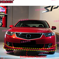 Kit carrosserie avant avec lèvre inférieure pour Euro Accord Acura TSX 2009-2012, spoiler de pare-chocs avant