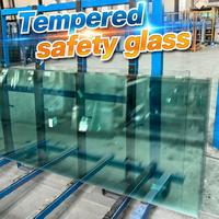 Verre trempé hautement transparent résistant aux chocs et aux rayures XinHong pour cloisons fixes intérieures et séparation d'espaces